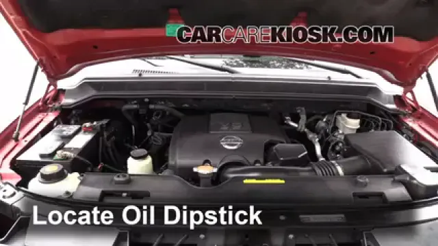 2009 Nissan Armada SE 5.6L V8 FlexFuel Oil Check Oil Level